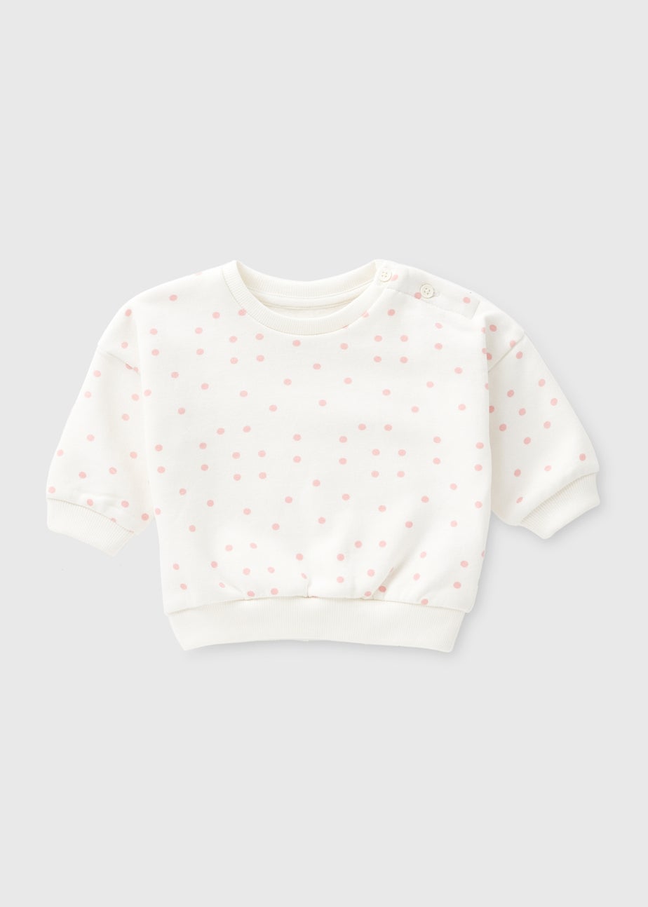 Baby Cream Crew Neck Sweatshirt (Newborn-23 mths)
