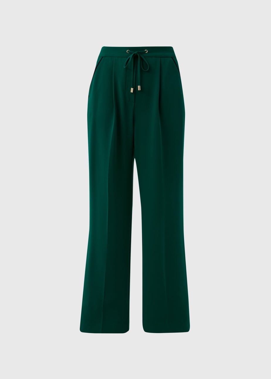 Et Vous Green Wide Leg Trousers