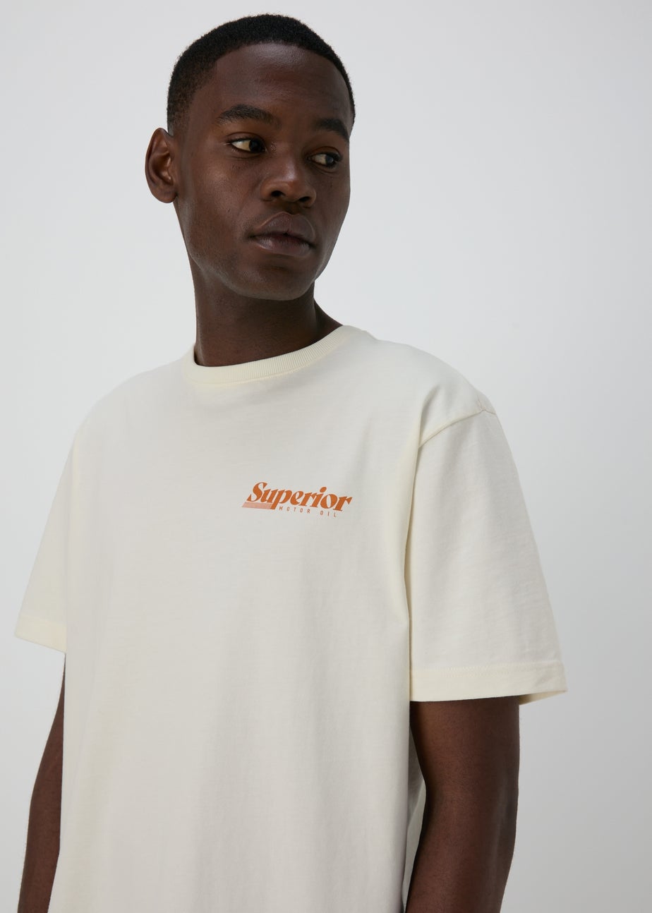 Ecru Superior Graphic T-Shirt