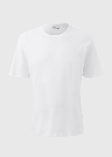 White Interlock Crew Neck T-Shirt