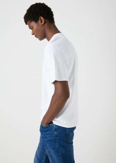White Interlock Crew Neck T-Shirt