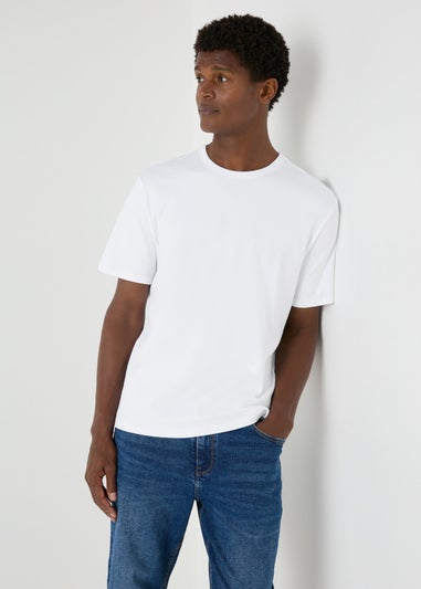 White Interlock Crew Neck T-Shirt