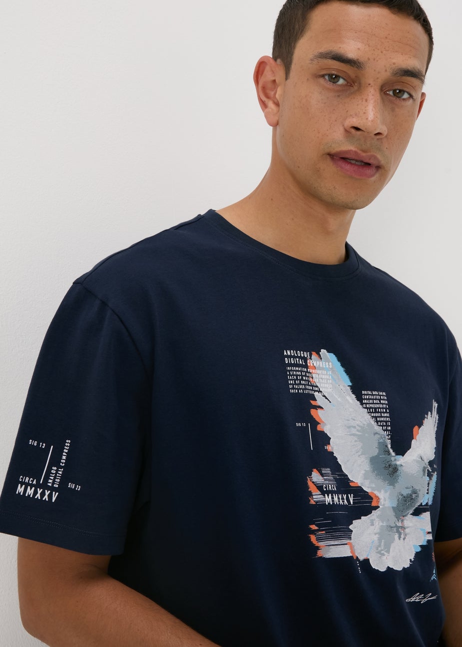 US Athletic Navy Dove Graphic T-Shirt