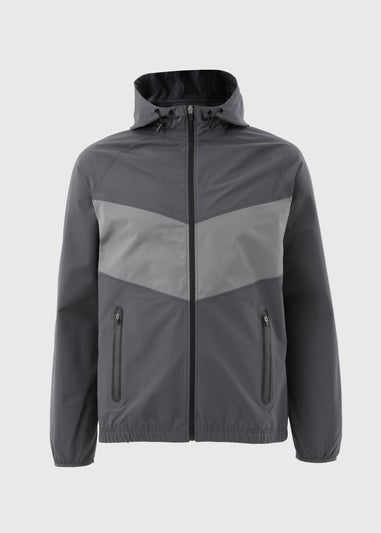 Charcoal Zip Up Tracksuit Jacket