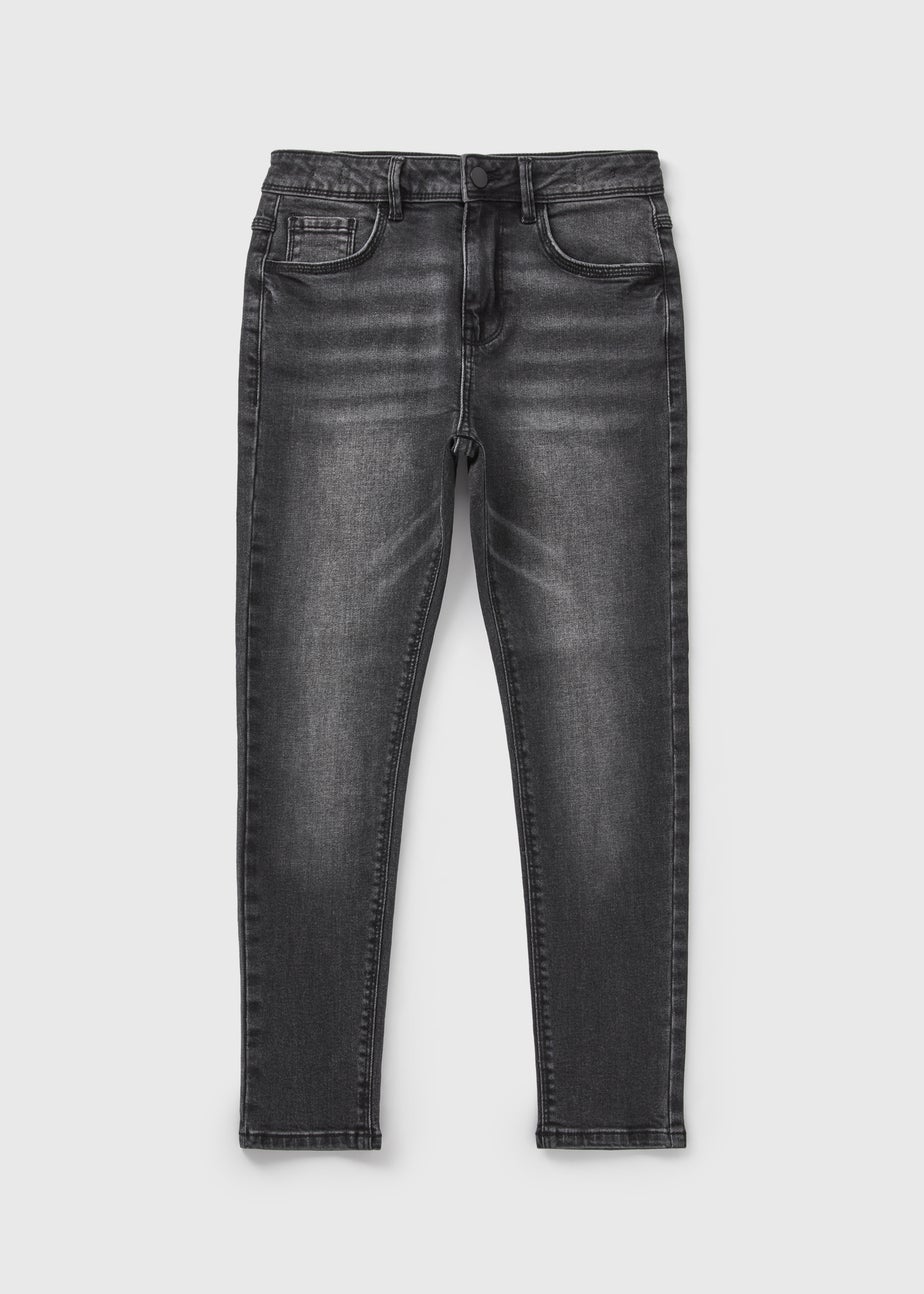 Boys Grey Denim Skinny Jeans (7-16yrs)