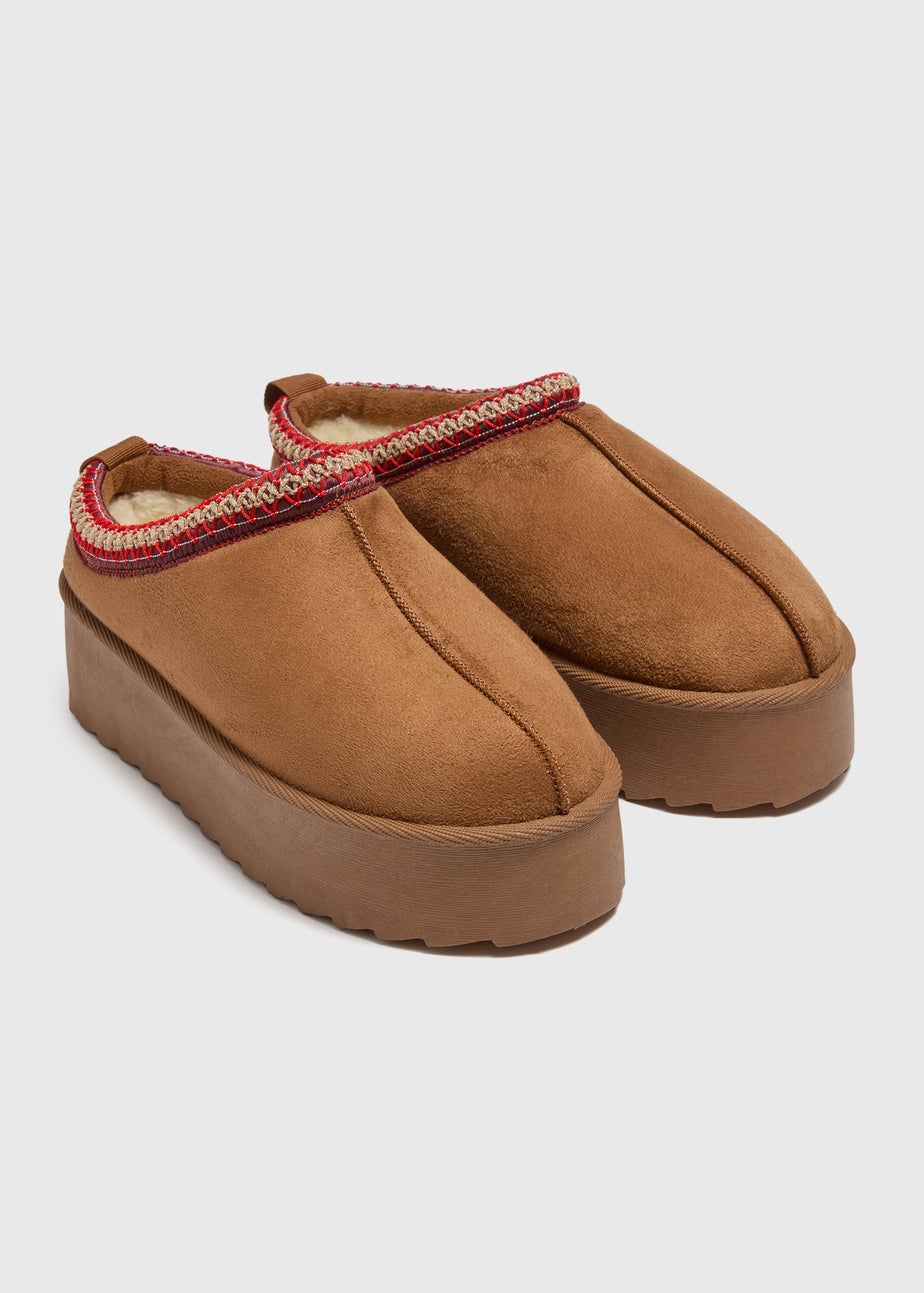 Tan Snug Trim Mule