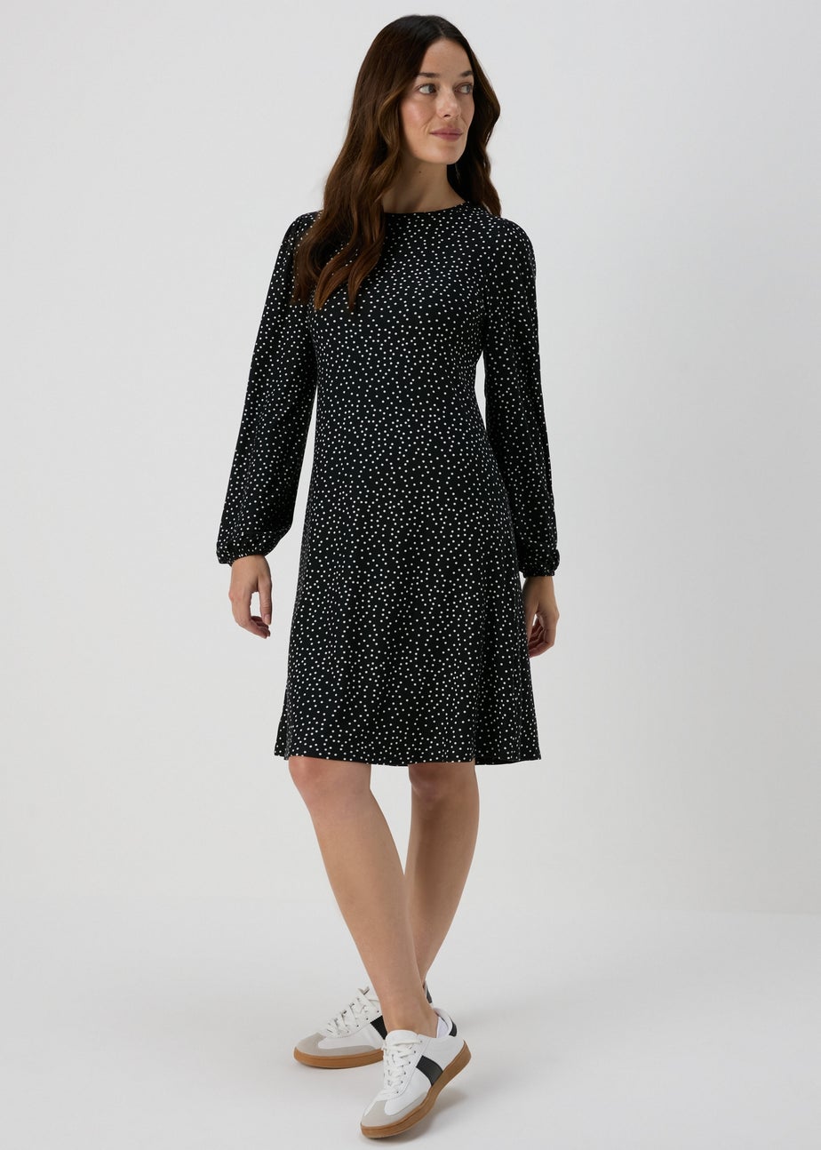 Black Spot Mini Dress
