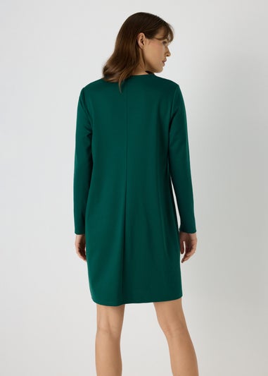 Et Vous Green Knee Length Jersey Dress