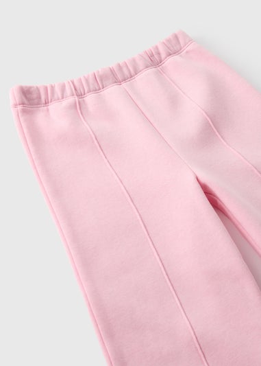 Girls Light Pink Wide Leg Joggers (1-7yrs)