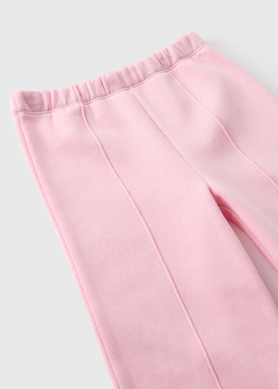 Girls Light Pink Wide Leg Joggers (1-7yrs)
