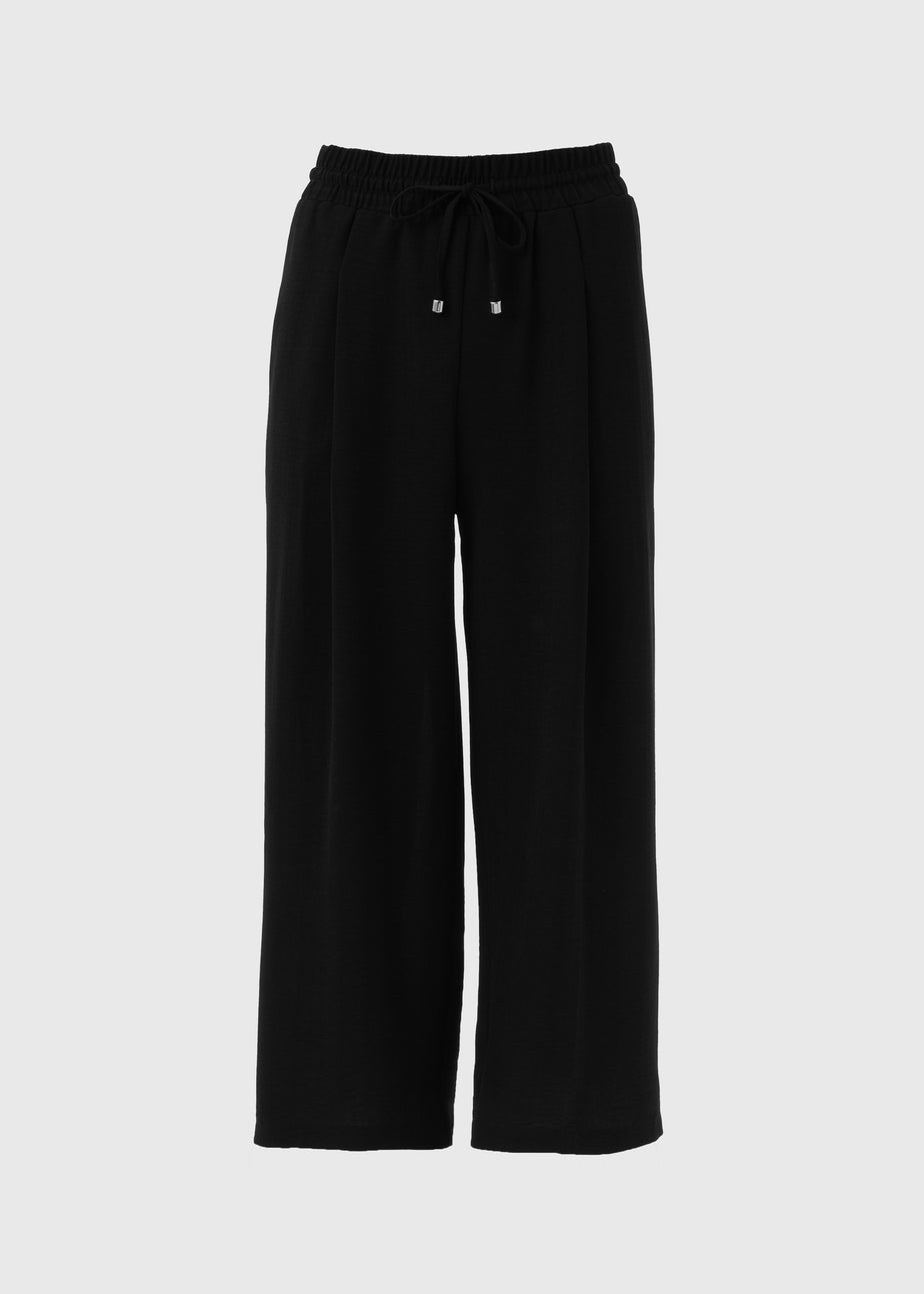 Papaya Petite Cropped Black Trousers