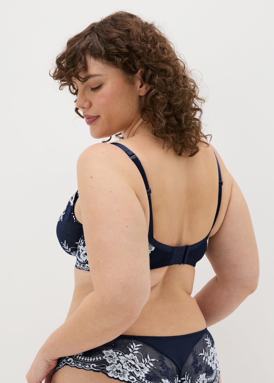 Navy Two Tone DD+ Bra