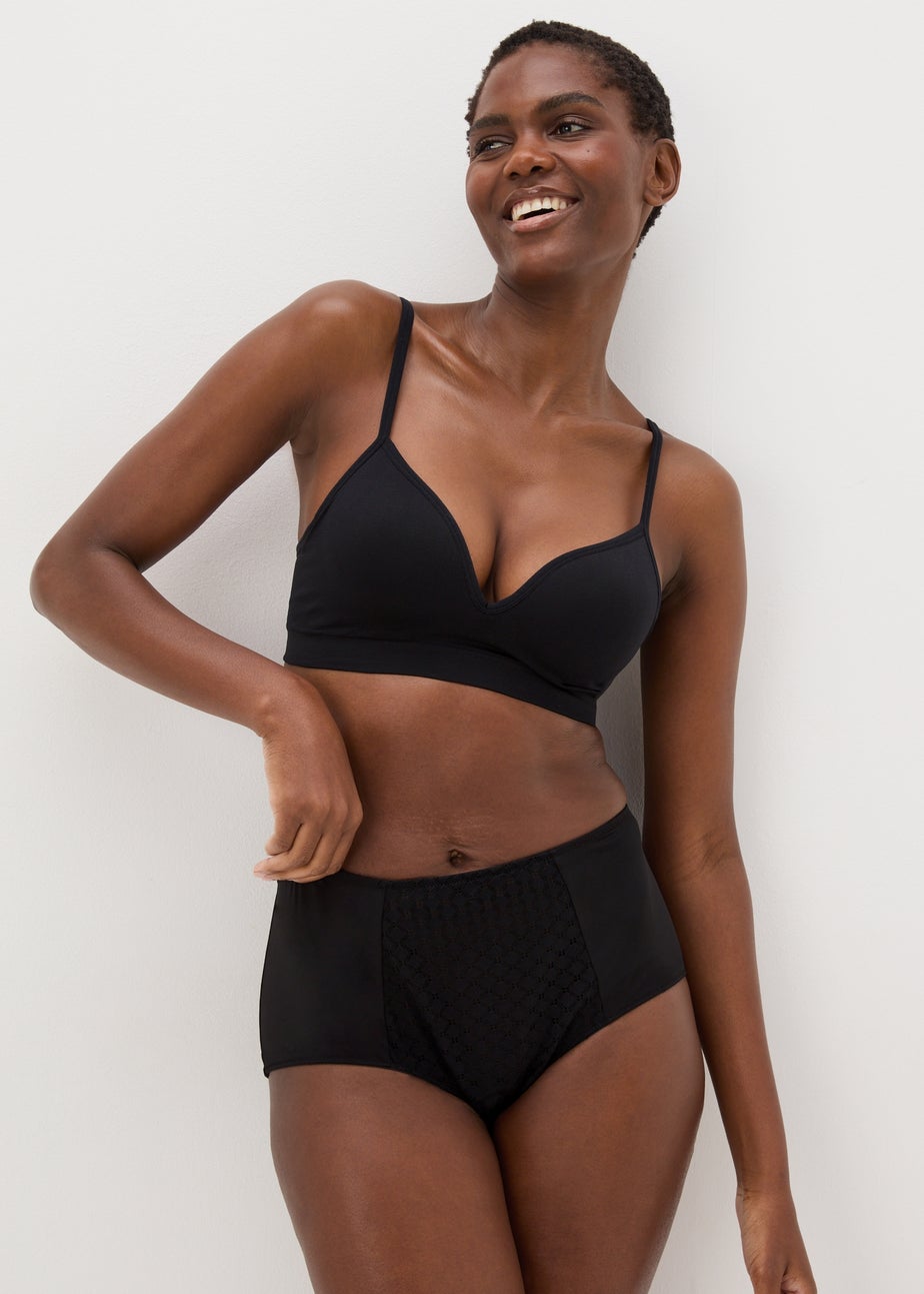 3 Pack Multicoloured Geometric Lace Midi Knickers