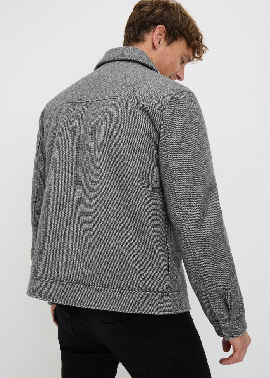 Charcoal Check Smart Shacket