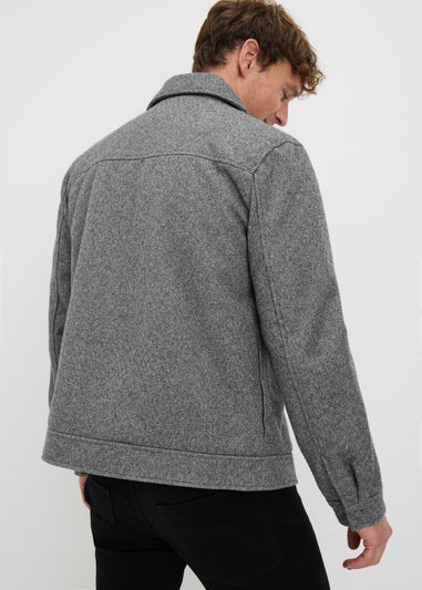 Charcoal Check Smart Shacket