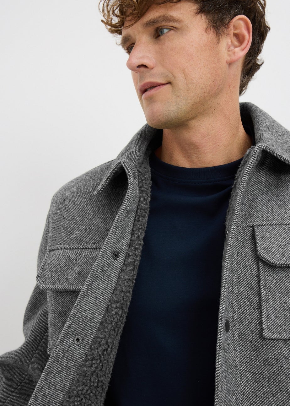 Charcoal Check Smart Shacket