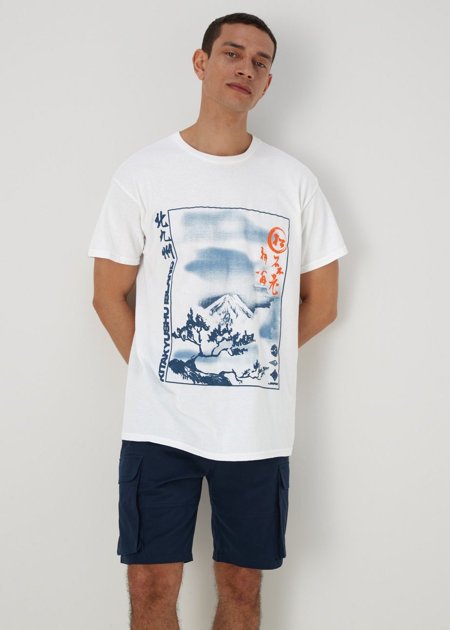 White Japanese Wave T-Shirt