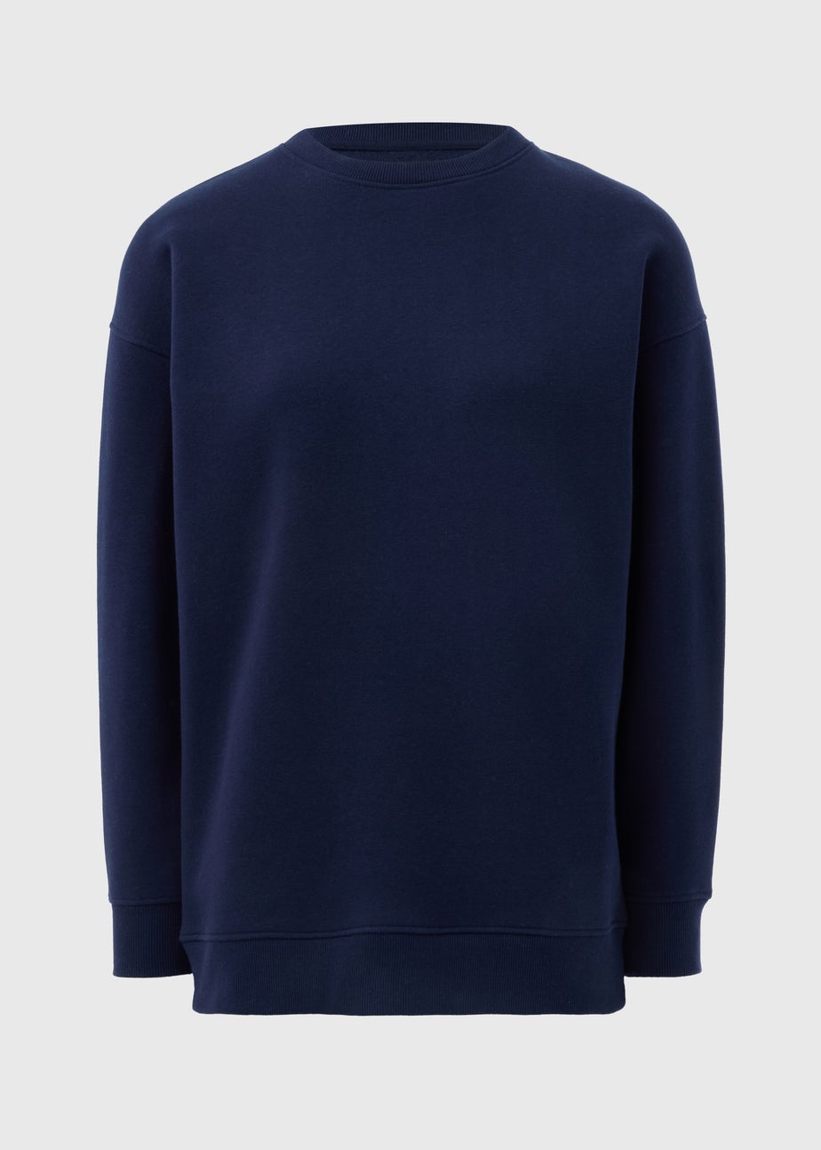 Navy Longline Sweatshirt