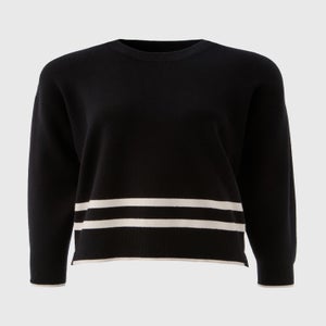 Et Vous Black Stripe Knitted Jumper