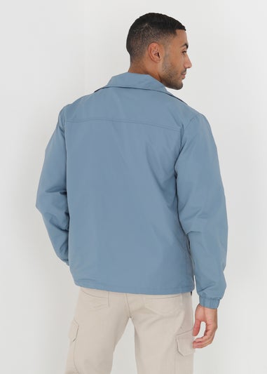 Brave Soul Blue Lightweight Coach Style Jacket