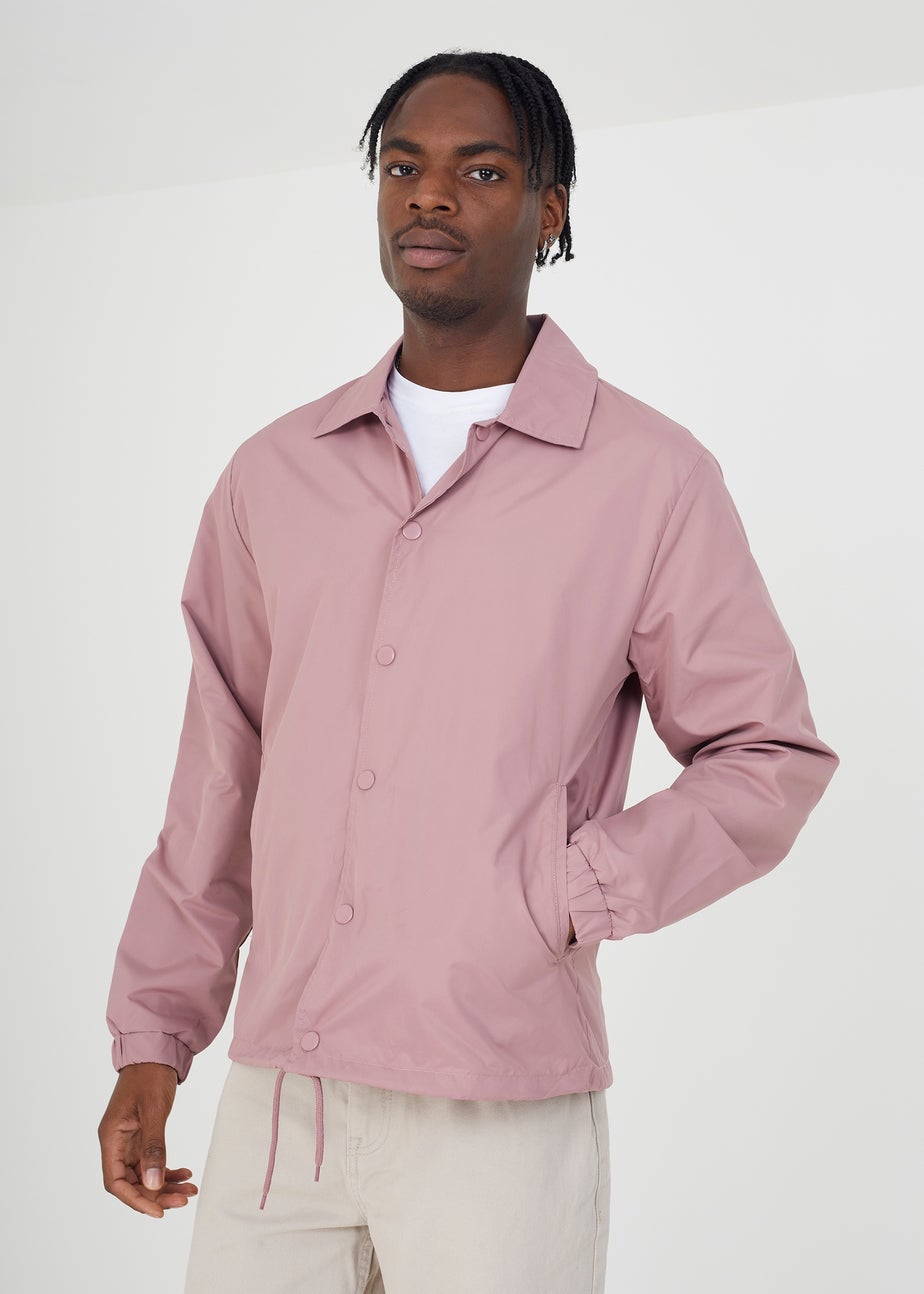 Brave Soul Pink Lightweight Coach Style Jacket