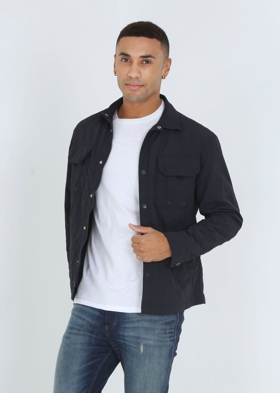 Brave Soul Navy Lightweight Shacket