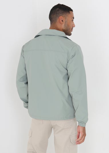 Brave Soul Soft Green Lightweight Coach Style Jacket