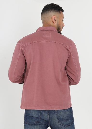 Brave Soul Pink Cotton Twill Shacket