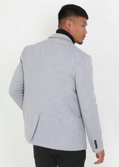 Brave Soul Grey Single Breasted Blazer