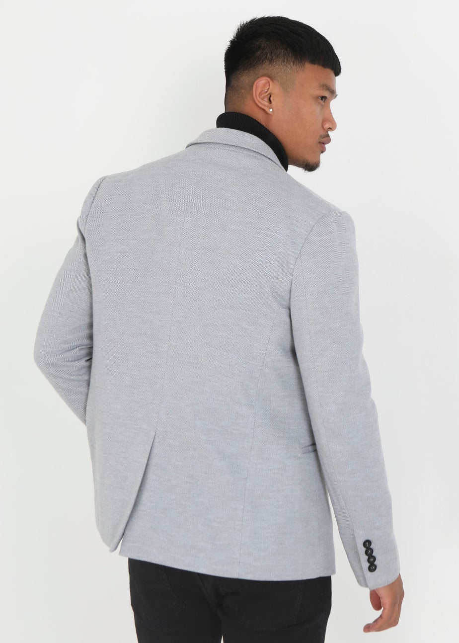 Brave Soul Grey Single Breasted Blazer