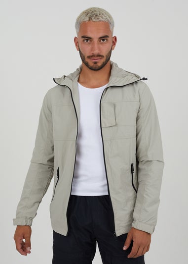 Brave Soul Stone Lightweight Hooded Jacket