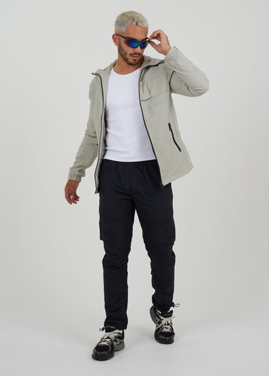 Brave Soul Stone Lightweight Hooded Jacket