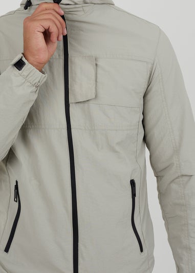 Brave Soul Stone Lightweight Hooded Jacket