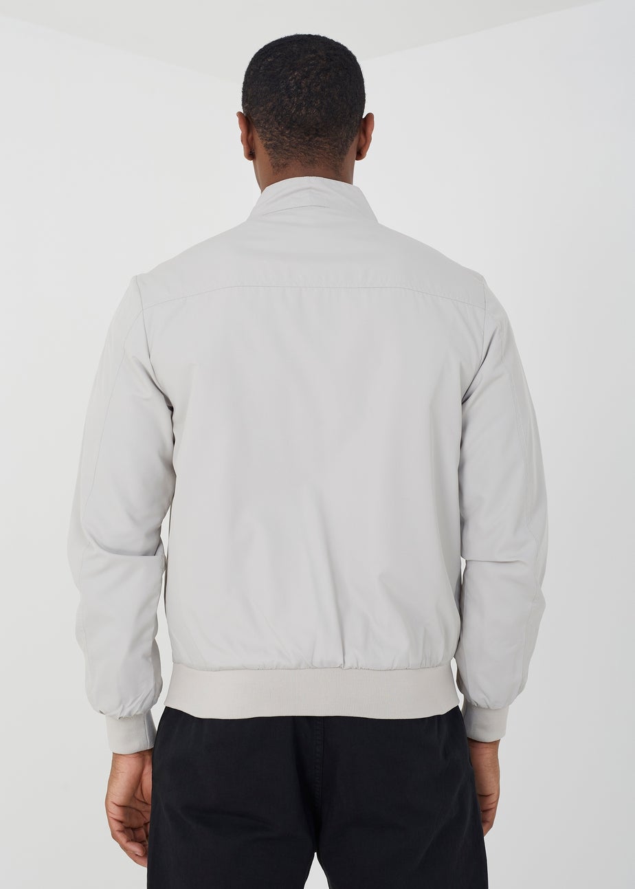 Brave Soul Stone Funnel Neck Harrington Jacket