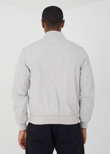 Brave Soul Stone Funnel Neck Harrington Jacket