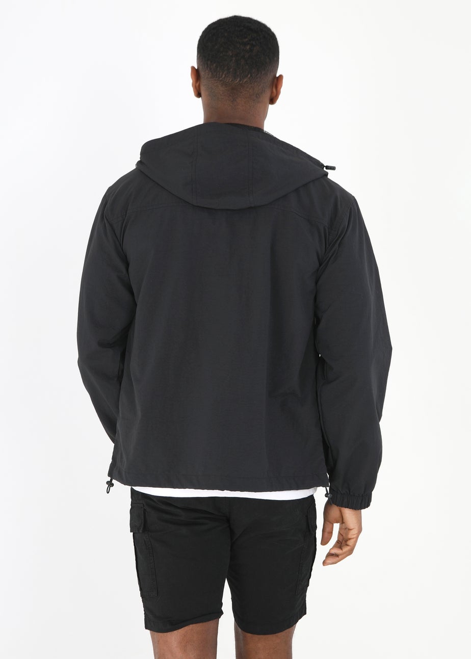 Brave Soul Black Mesh Lined Zip Through Jacket