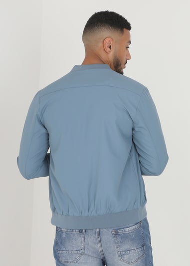 Brave Soul Light Blue Bomber Jacket