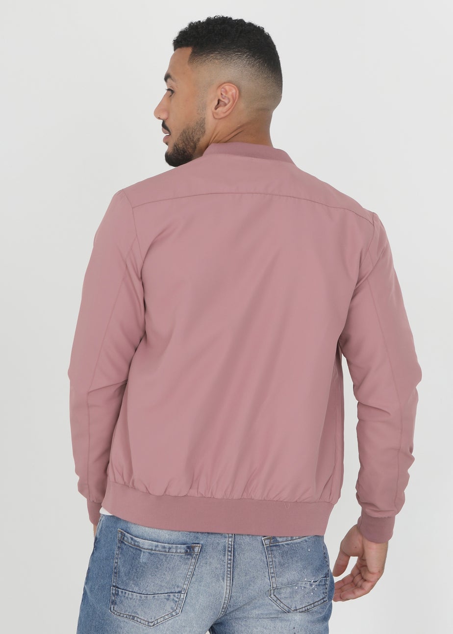 Brave Soul Pink Bomber Jacket