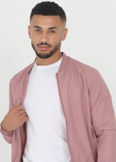 Brave Soul Pink Bomber Jacket