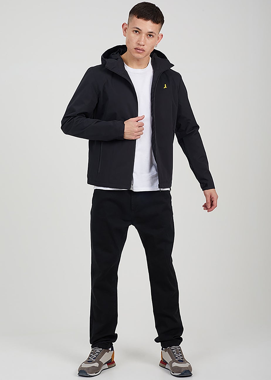 Brave Soul Black Lightweight Hooded Jacket