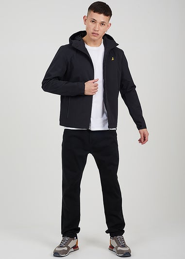 Brave Soul Black Lightweight Hooded Jacket
