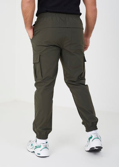 Brave Soul Khaki Cuffed Cargo Trousers