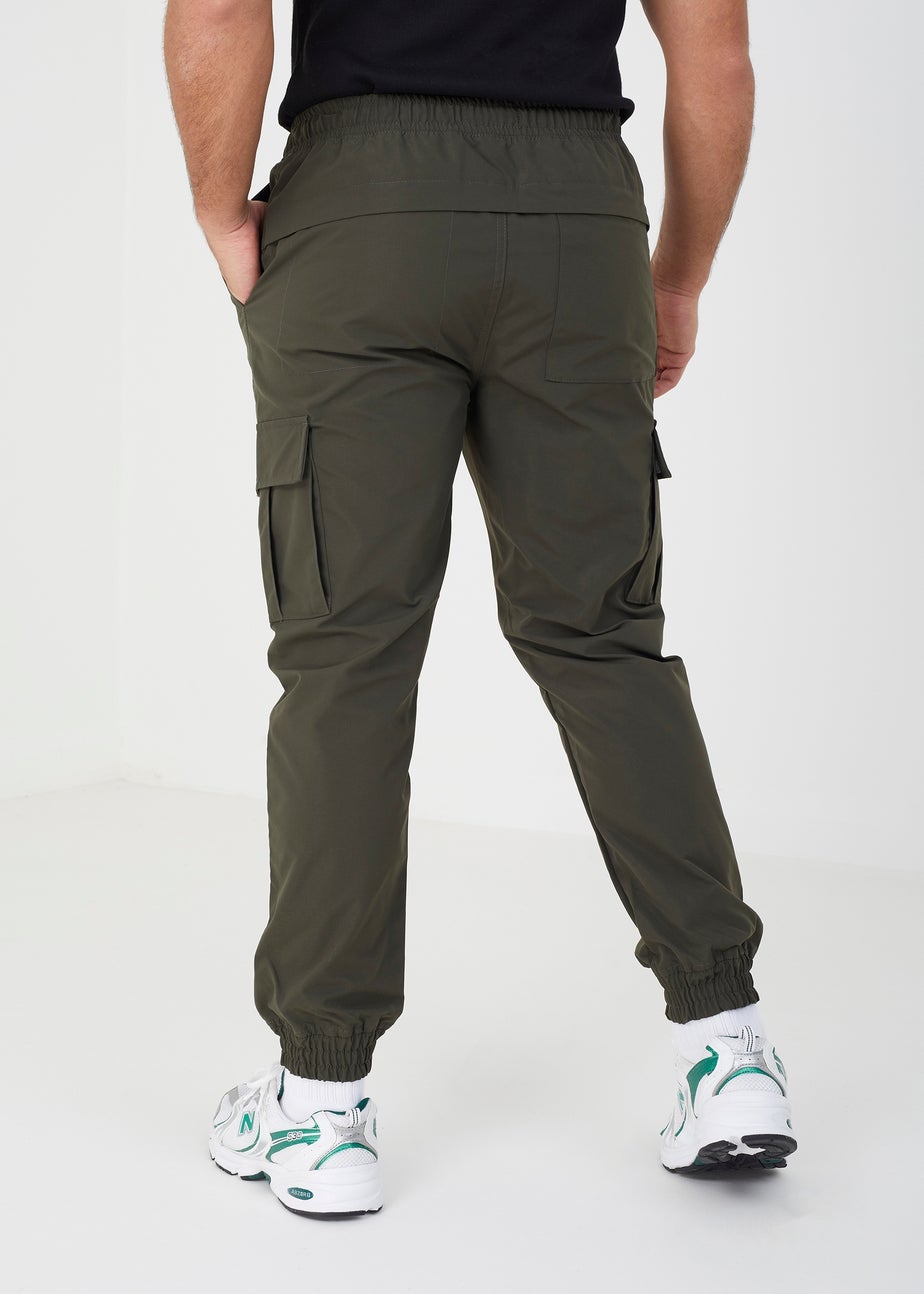 Brave Soul Khaki Cuffed Cargo Trousers