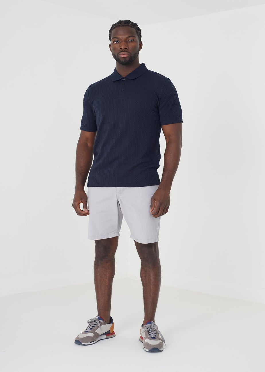 Brave Soul Navy Short Sleeve Polo Shirt