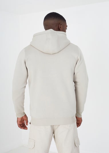 Brave Soul Stone Zip Through Hoodie