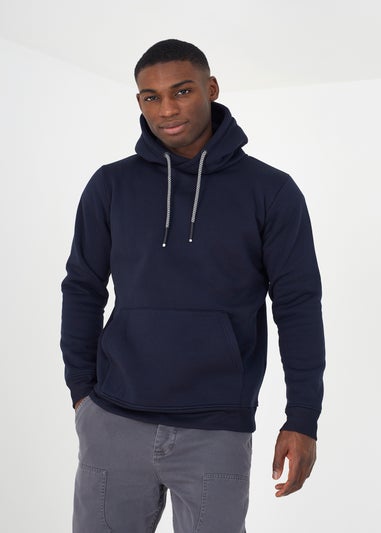 Brave Soul Navy Hoodie With Kangaroo Pocket