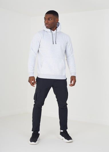 Brave Soul Ecru Hoodie With Kangaroo Pocket