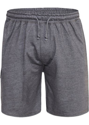 Duke Grey John Cotton Lightweight Kingsize Cargo Shorts