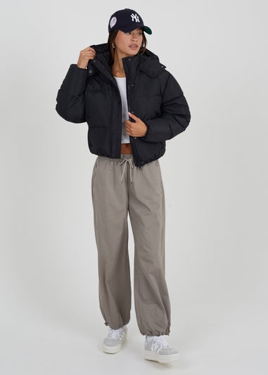 Brave Soul Grey Utility Style Adjustable Cargos