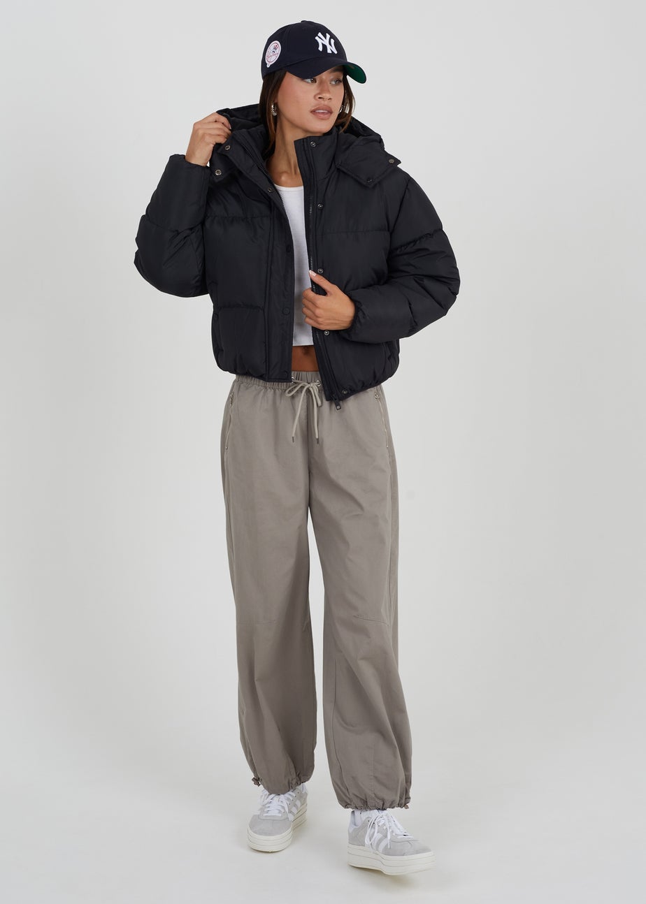 Brave Soul Grey Utility Style Adjustable Cargos